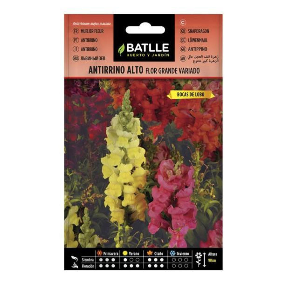 Semillas de Antirrino alto flor grande Batlle