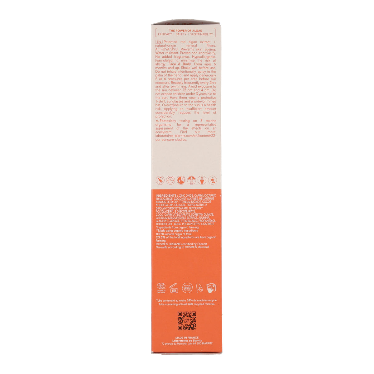 Spray solare viso e corpo spf 50+ Biarritz 150 ml