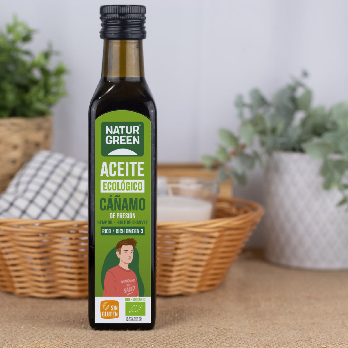 Olio di canapa biologico, NaturGreen 250 ml