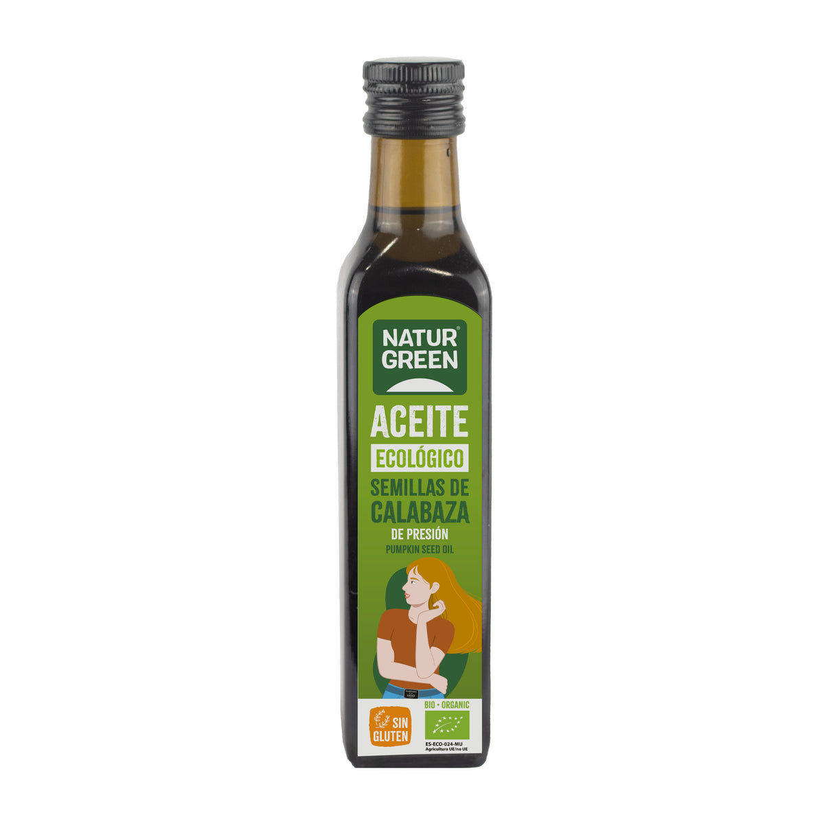 Olio di semi di zucca biologico NaturGreen, 250 ml
