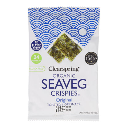 Snack di alga nori tostata biologica Clearspring 4 g