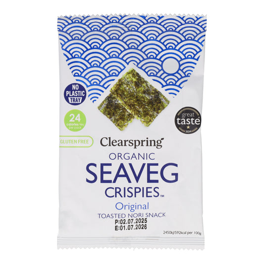 Snack di alga nori tostata biologica Clearspring 4 g
