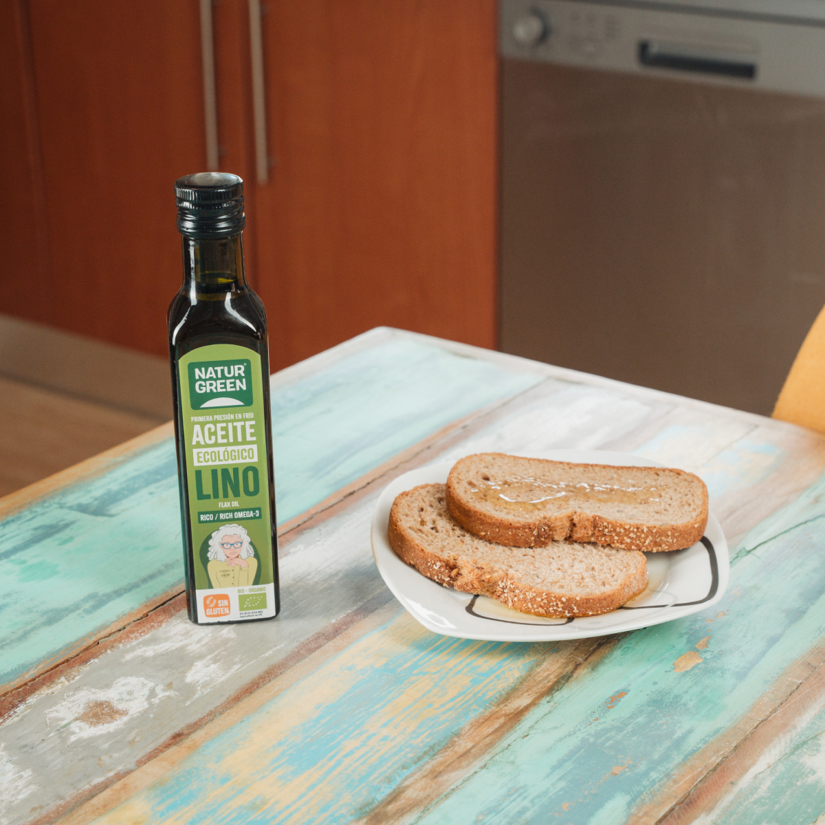 Olio di lino biologico NaturGreen, 250 ml