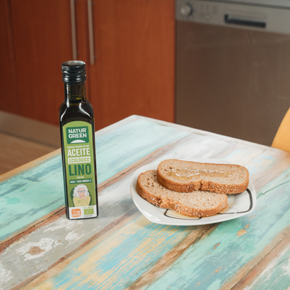 Olio di lino biologico NaturGreen, 250 ml