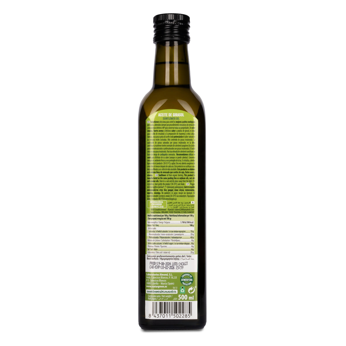 Olio di girasole Naturgreen 500 ml