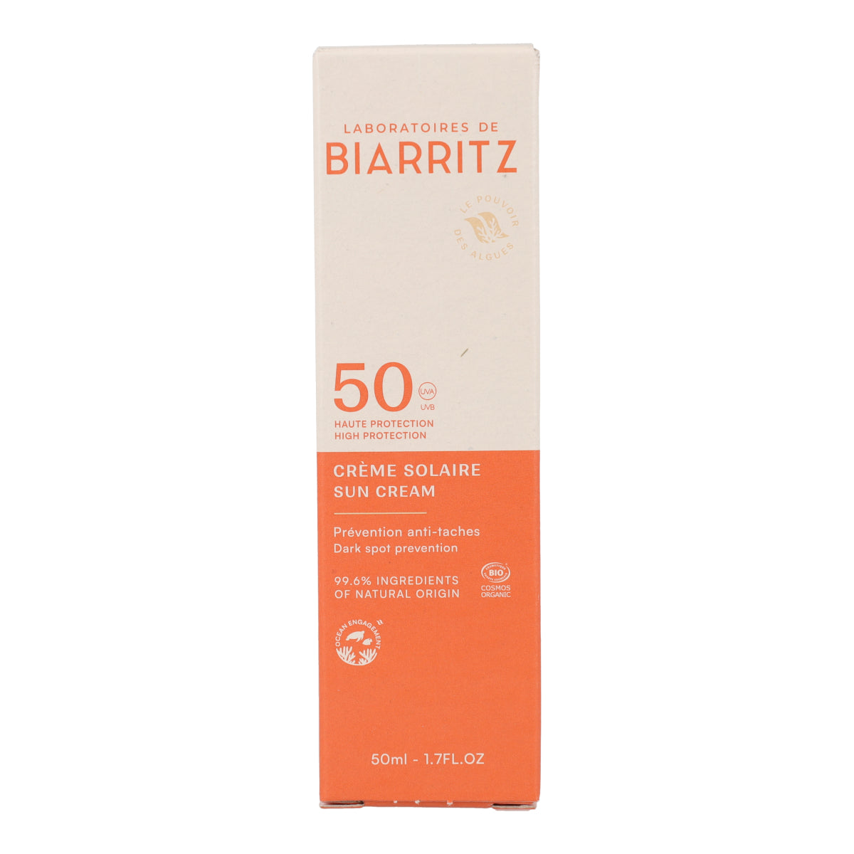 Crema solare viso SPF 50 Laboratorios Biarritz 50 ml