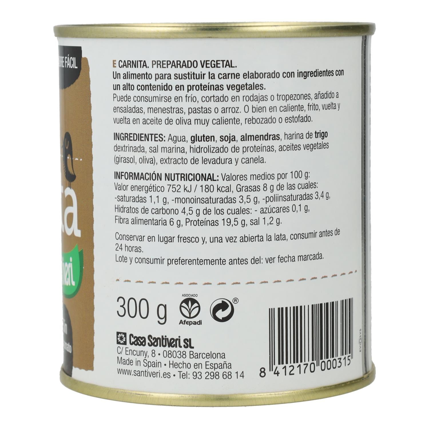 Carnita Vegetal Santiveri 300 g