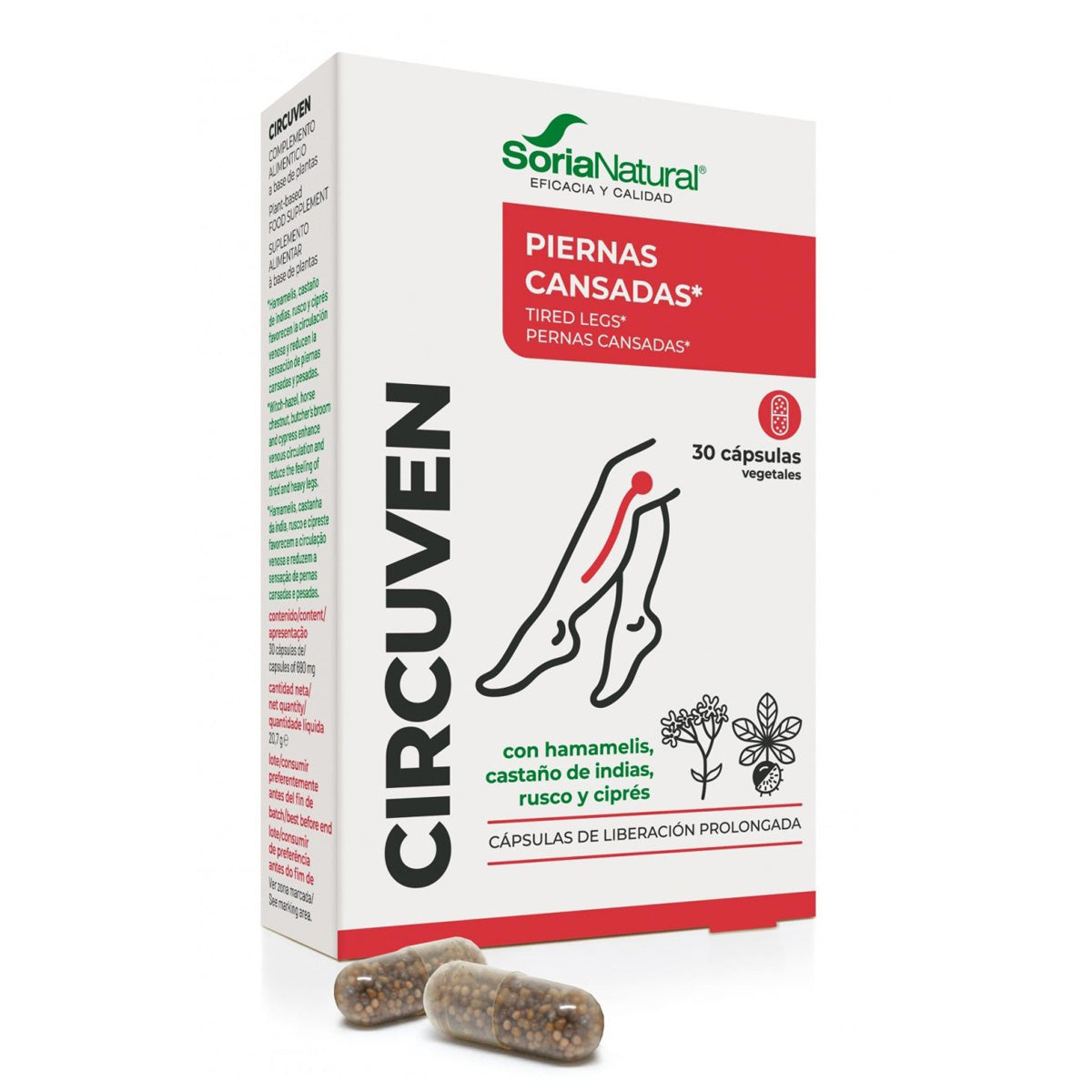 19-C Circuvén liberación prolongada Soria Natural, 30 cápsulas