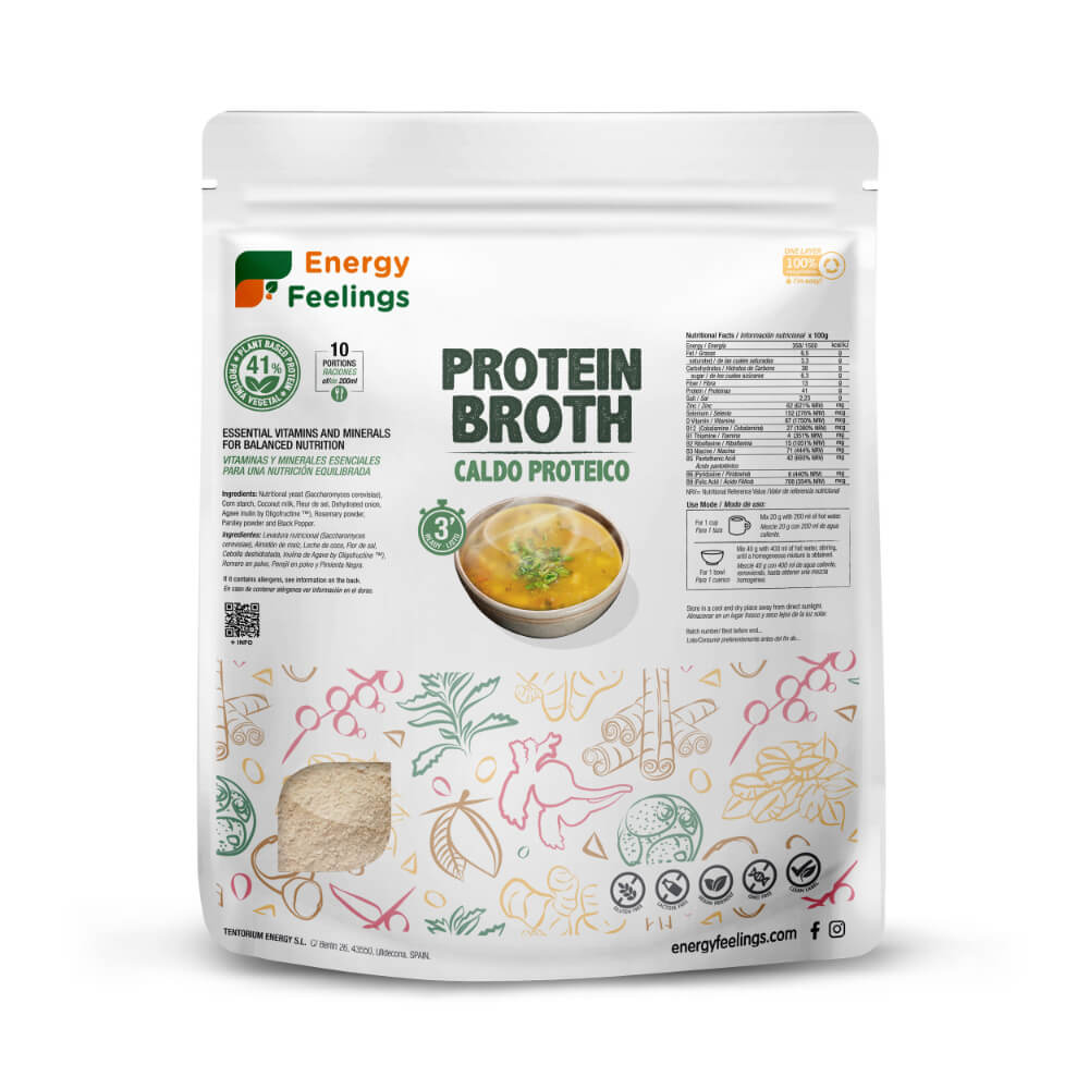Caldo proteico vegano Magic Broth Energy feelings