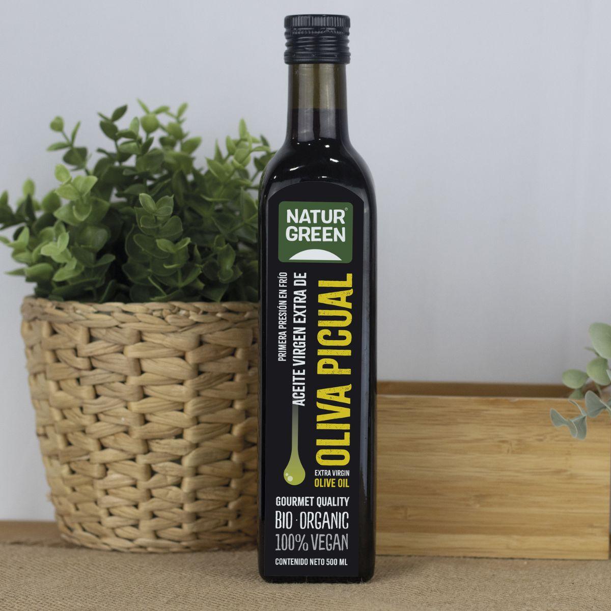 Aceite de Oliva Picual Virgen Extra Bio NaturGreen 500 ml