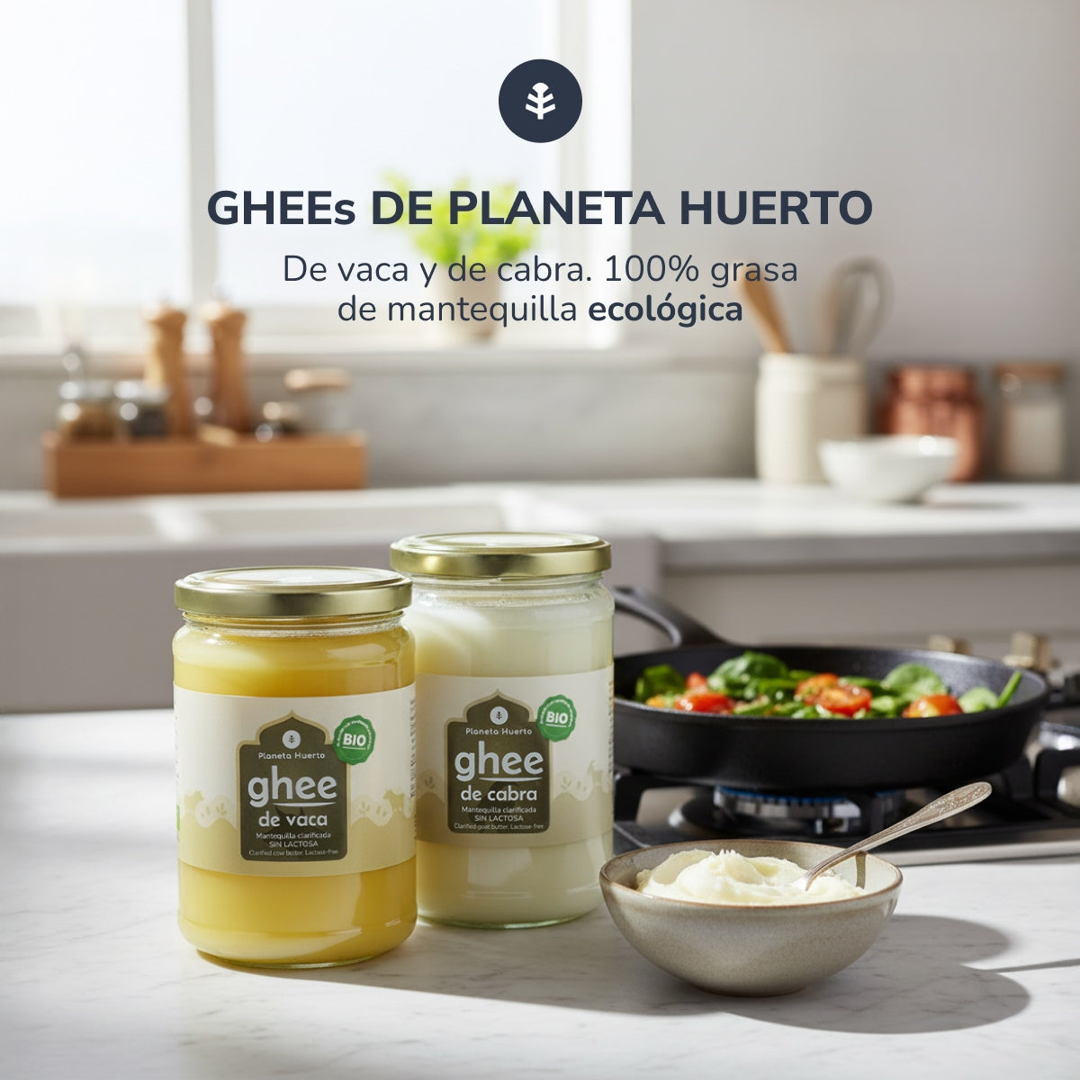 Ghee mantequilla clarificada ECO Planeta Huerto 300 g