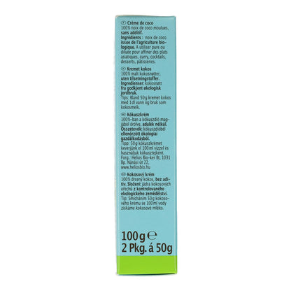 Crema de coco Rapunzel, 2 x 50 g