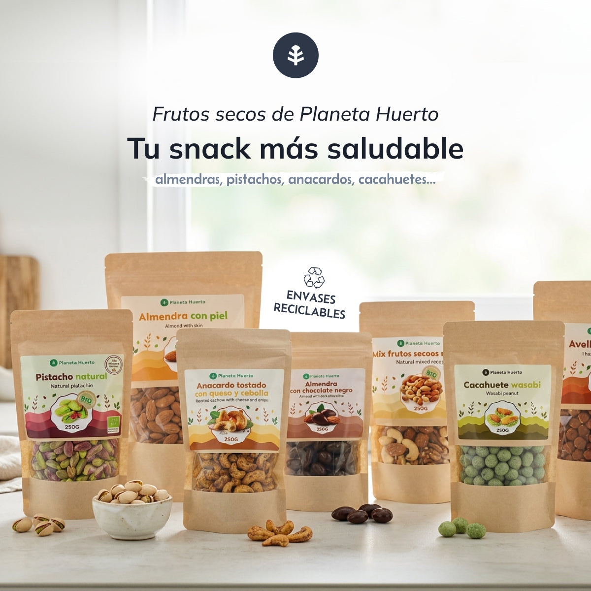 Mix frutos secos natural ECO Planeta Huerto 250 g