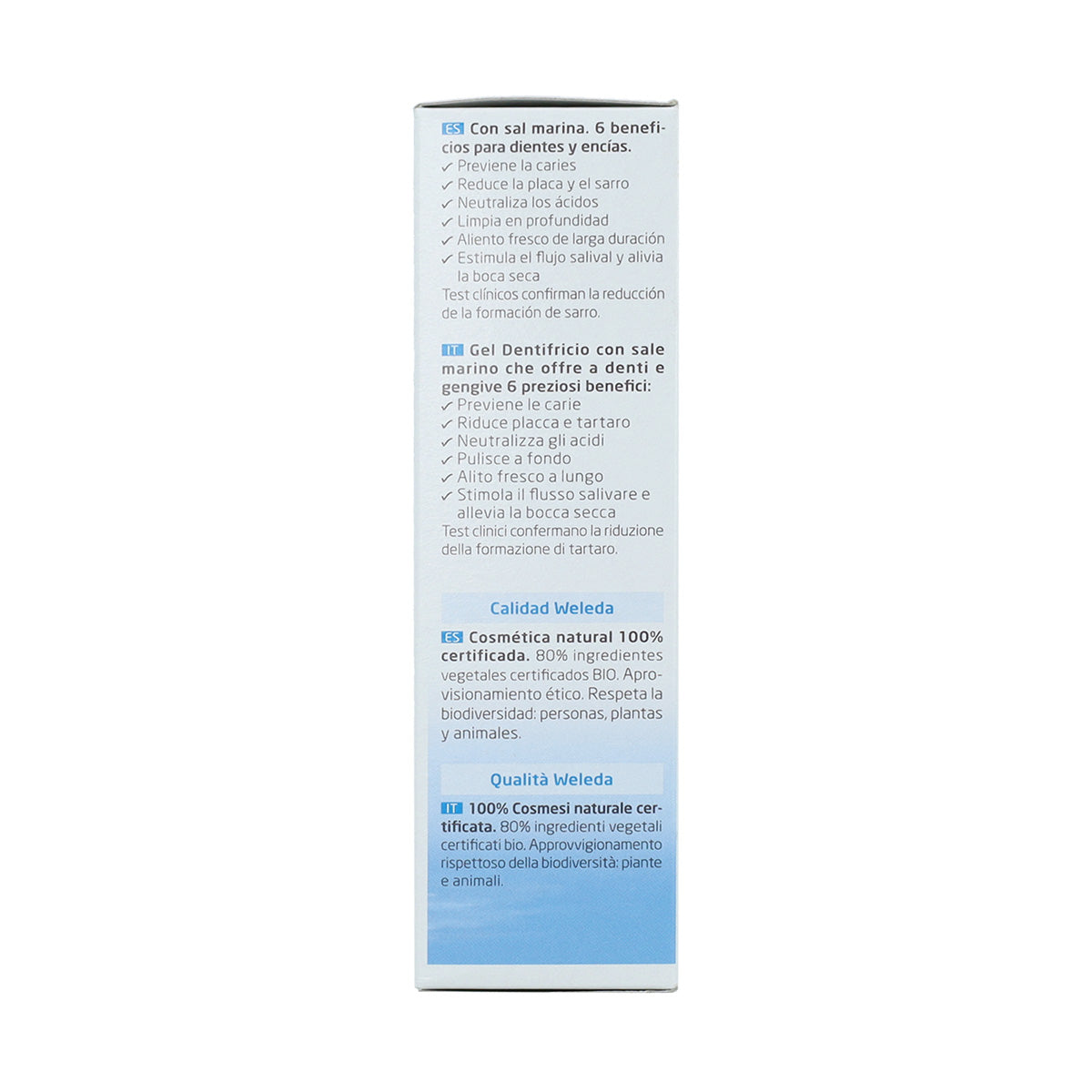 Pasta dentífrica salina Weleda 75 ml