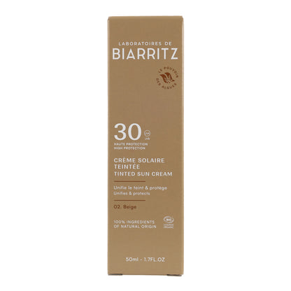 Crema solare protettiva per il viso color beige SPF30 Alga Maris 50 ml