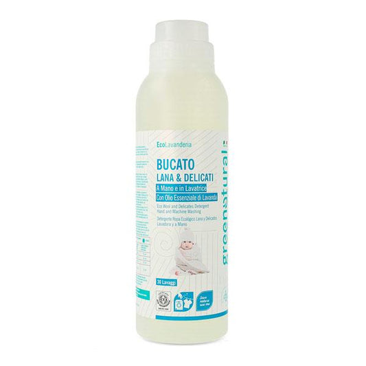 Detergente Lavanda para lana y delicada en lavadora o a mano  Greenatural 1 litro