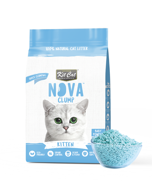 Kit Cat Arena Eco SoyaClump - Kitten Baby Powder 7 L Sabbia per gatti