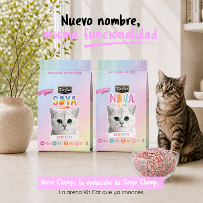 Kit Cat Arena Eco SoyaClump - Confetti 7 L Sabbia per gatti
