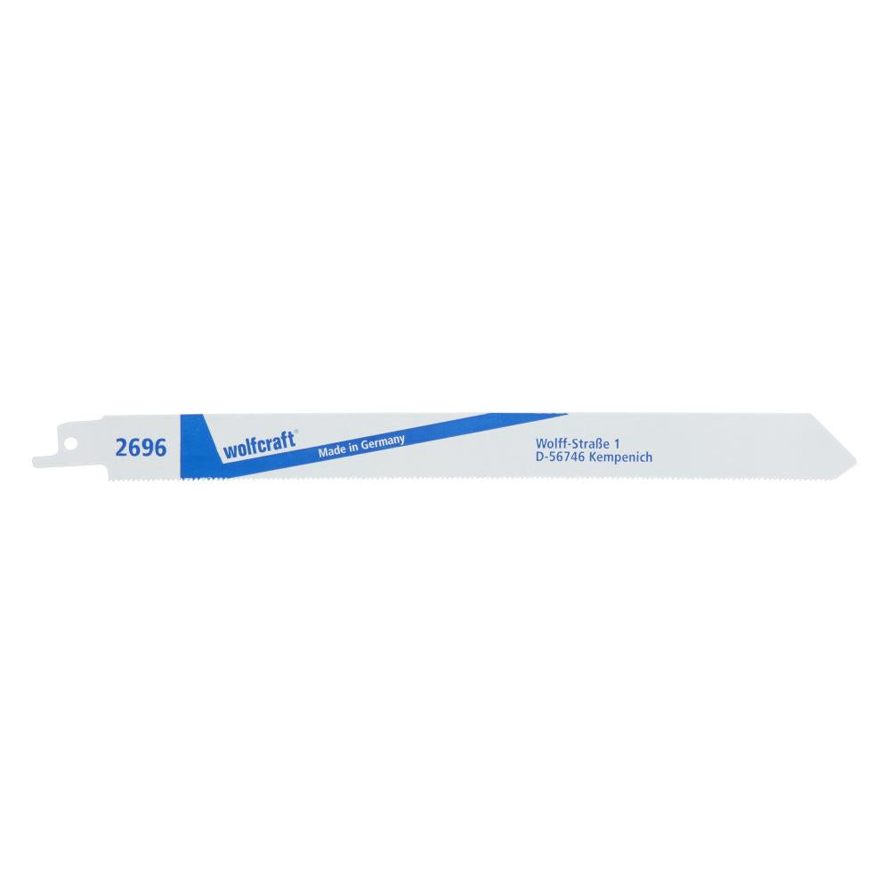 Pack de 2 hojas de sierra de sable BIMETAL cortes finos, longitud dentada 210 mm