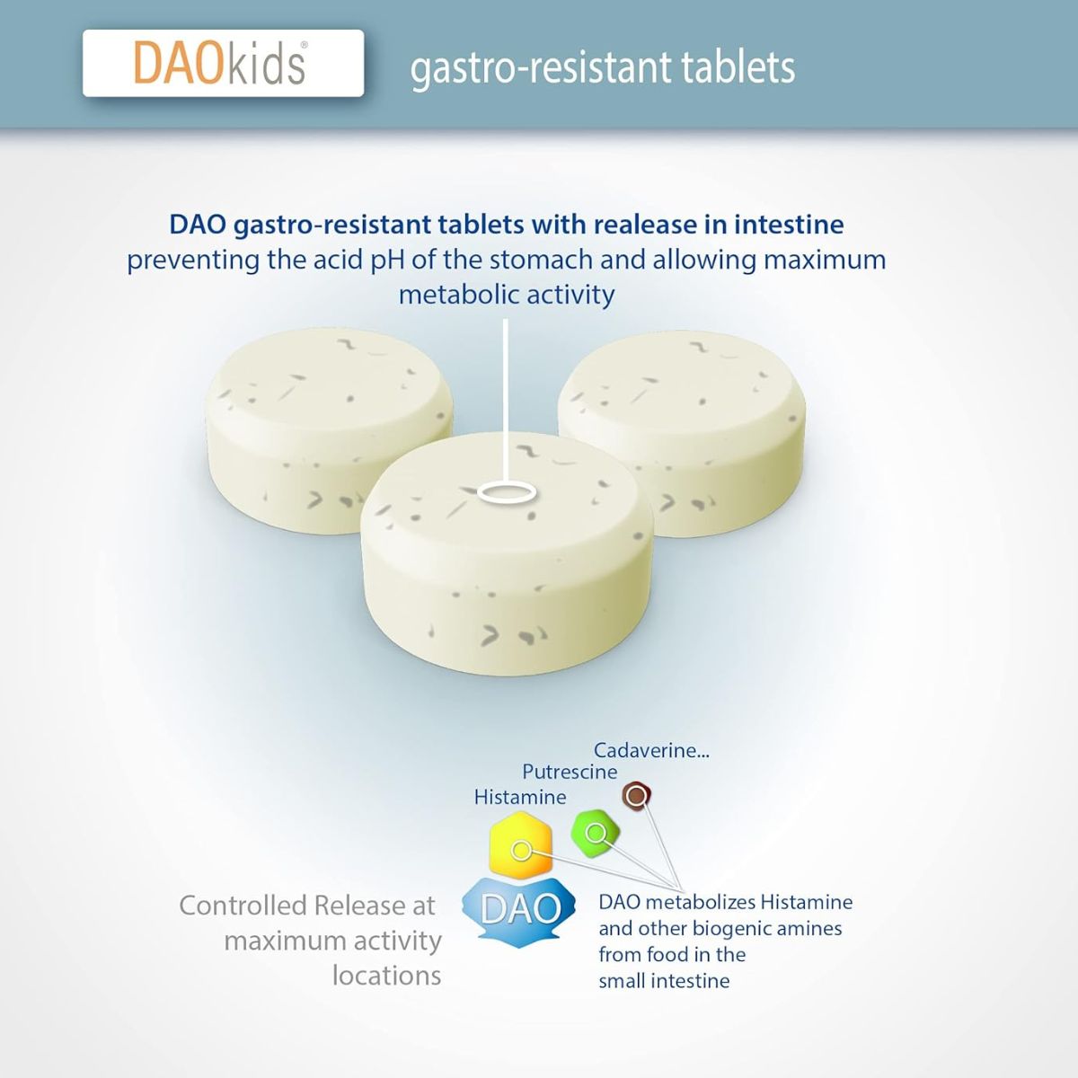 DAOkids® 60 comprimidos gastrorresistentes