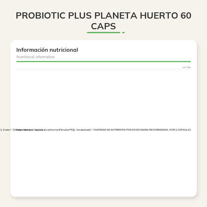 Información nutricional