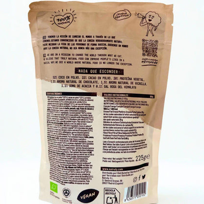 Cacao Soluble BIO Alto en proteínas Natruly 225 g