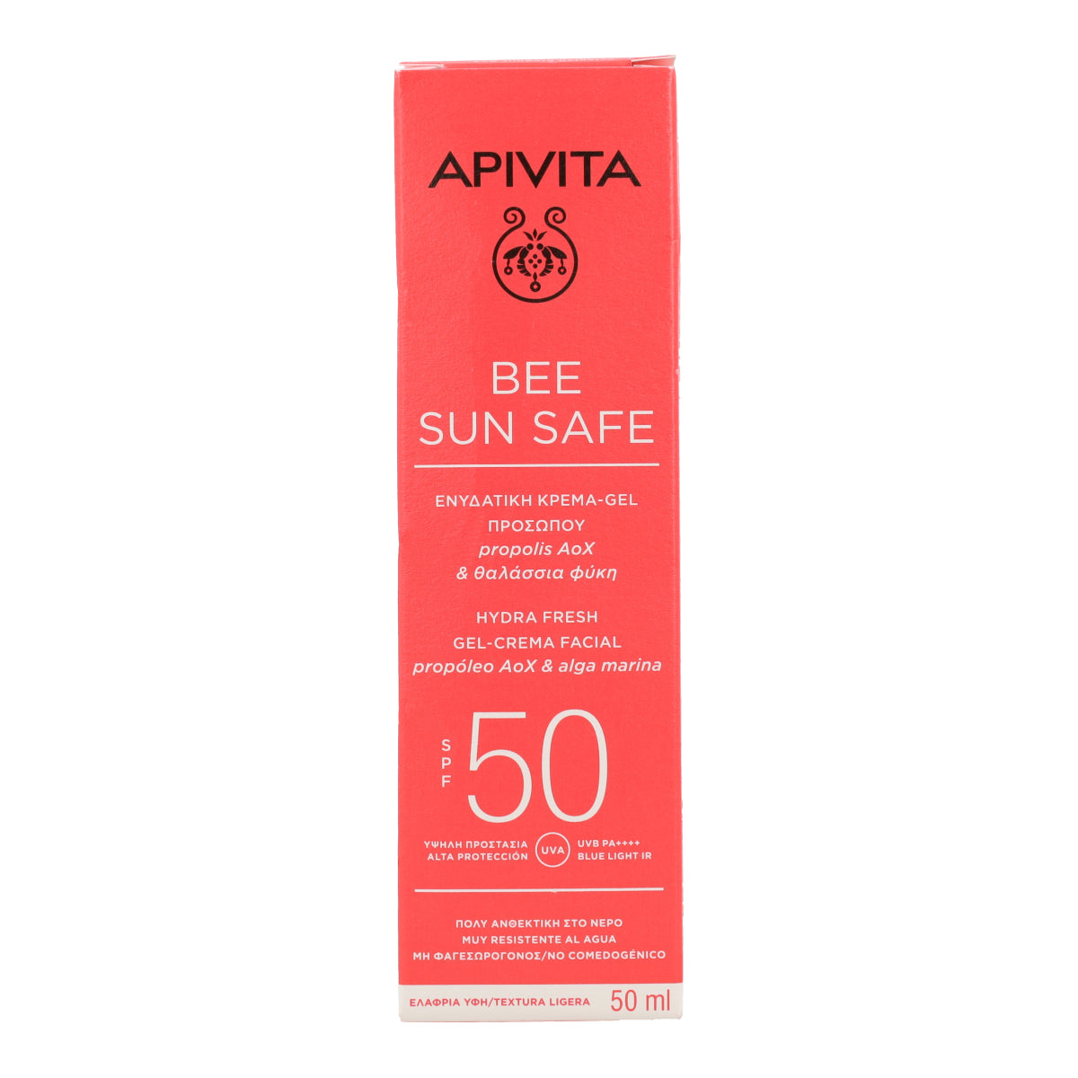 Gel crema solare Hydra Fresh SPF50 Apivita 50 ml