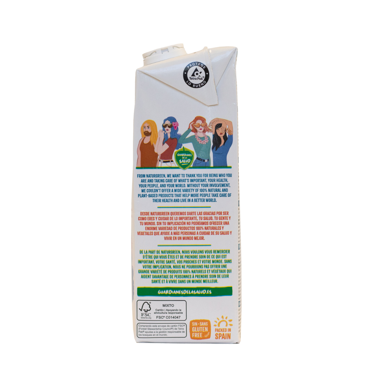Bebida vegetal Coconut sin azúcar calcio NaturGreen 1 litro