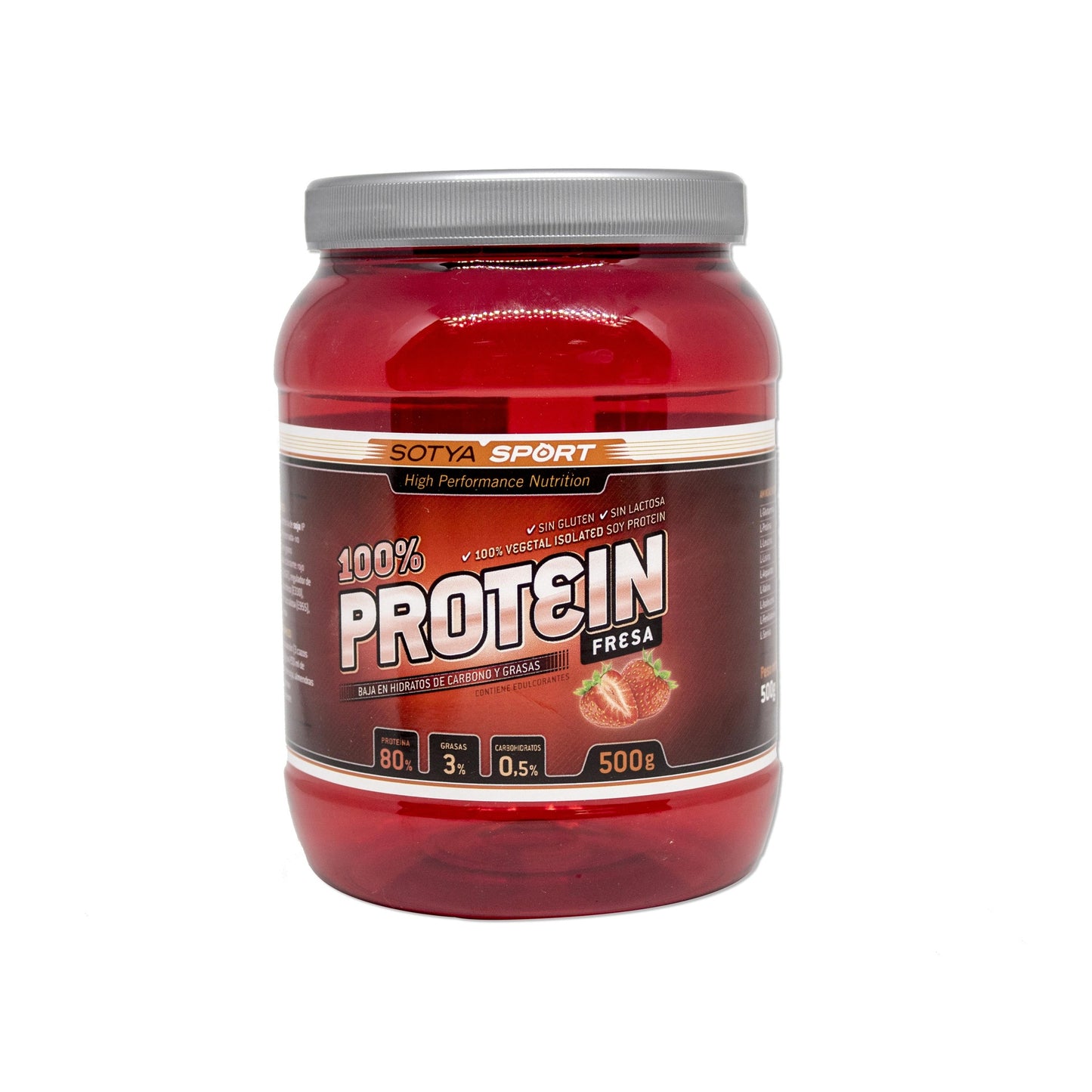 Proteina Soja 100% Fresa Sotya 500 Gr