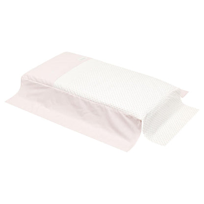 Colcha y protector para cuna diseño Star de Cambrass 70x140 cm. Star Rosa