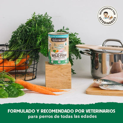 Lata Filosofía BARF de PESCADO SALVAJE Wild Balance 400gr