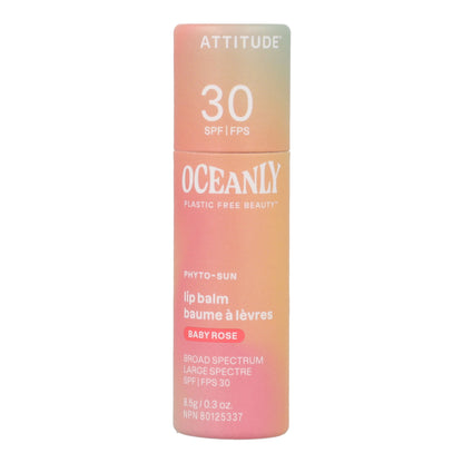 Oceanly - PHYTO-SUN Balsamo labbra colorato SPF 30 - Baby Rose, Attitude, 8,5 g