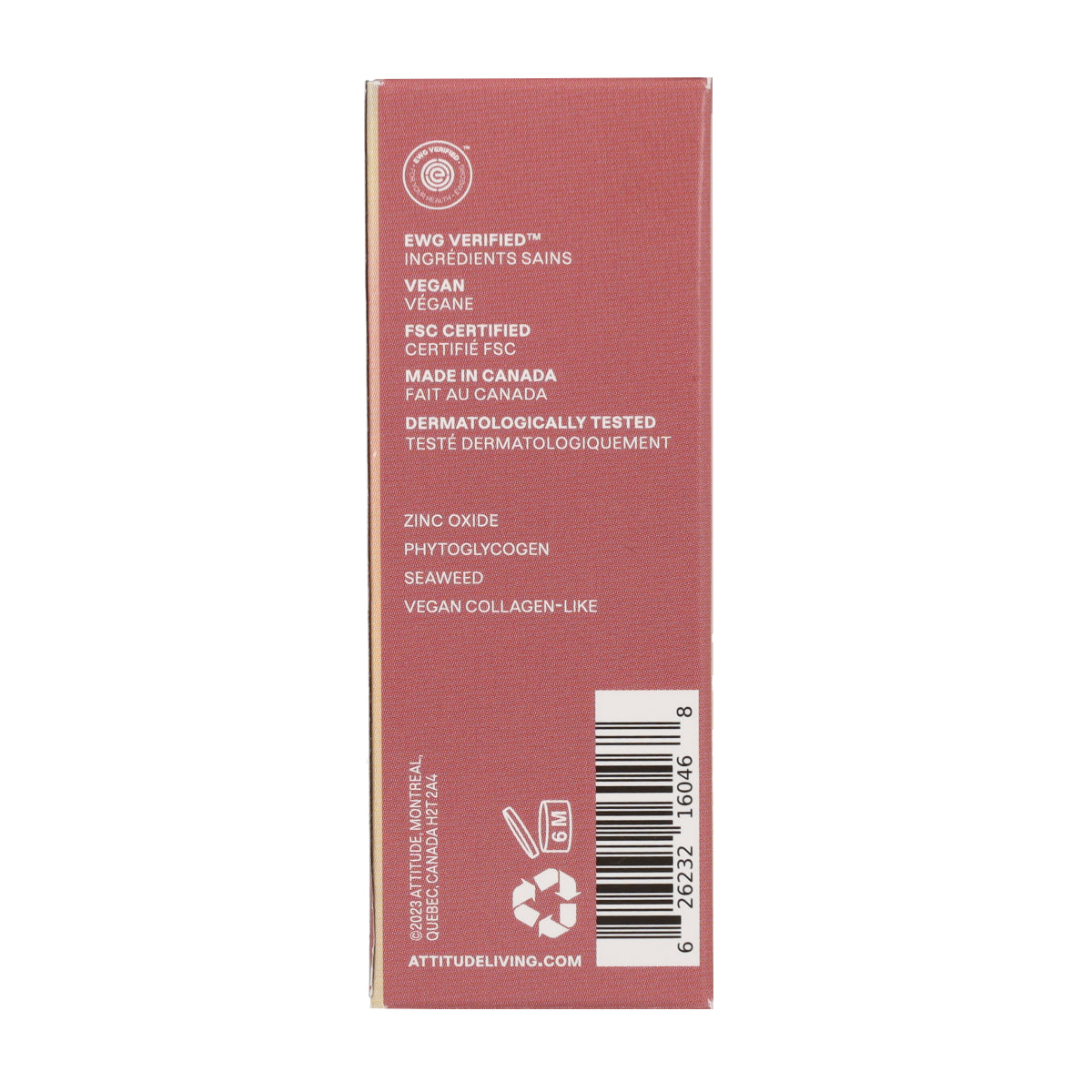 Oceanly - PHYTO-SUN Balsamo labbra colorato SPF 30 - Terracotta, Attitude, 8,5 g