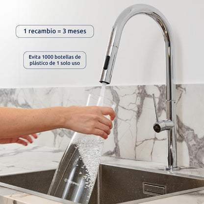 Jarra filtradora de cristal PitcherPro SMR Tappwater 1,45 l