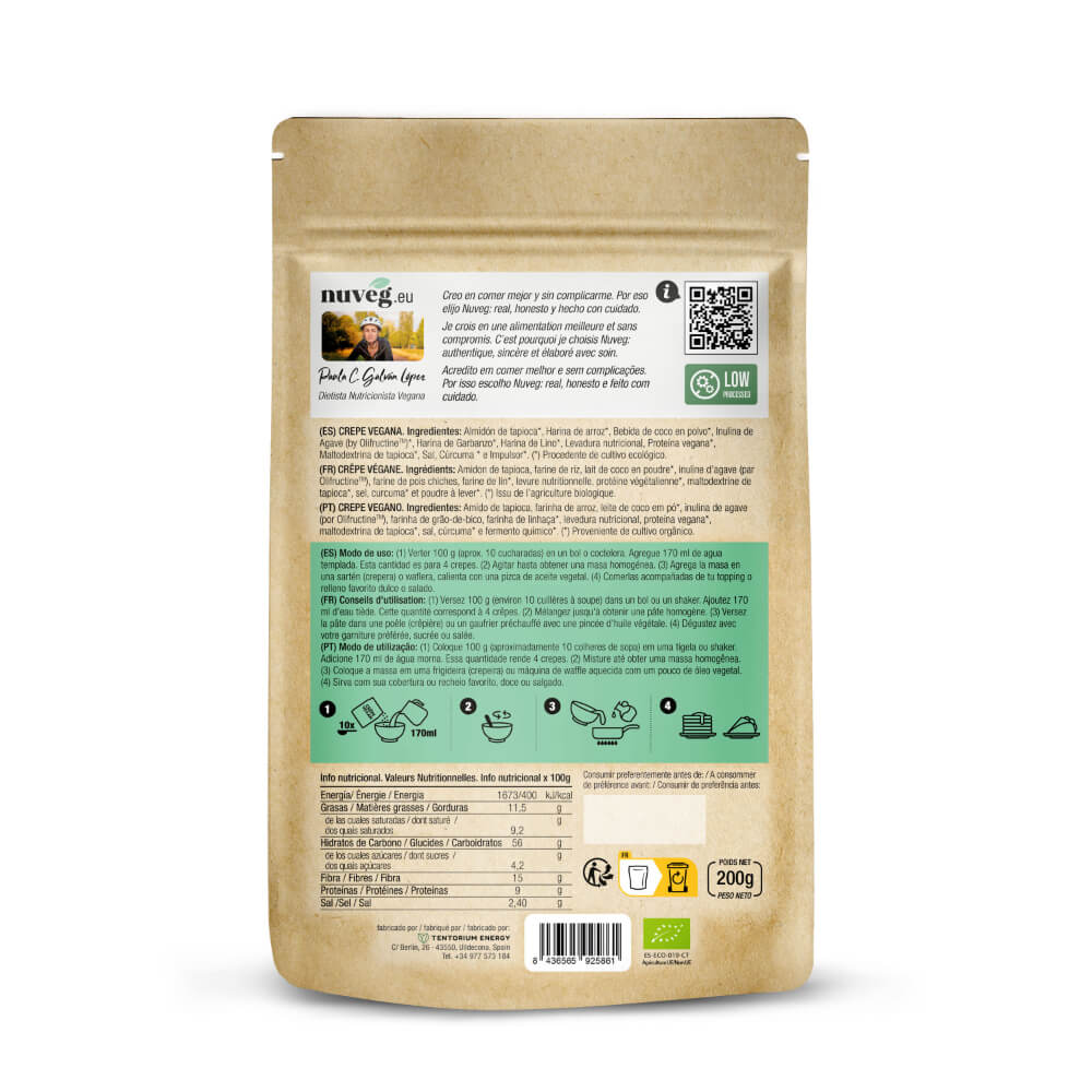Crepe vegana eco Nuveg 200 g