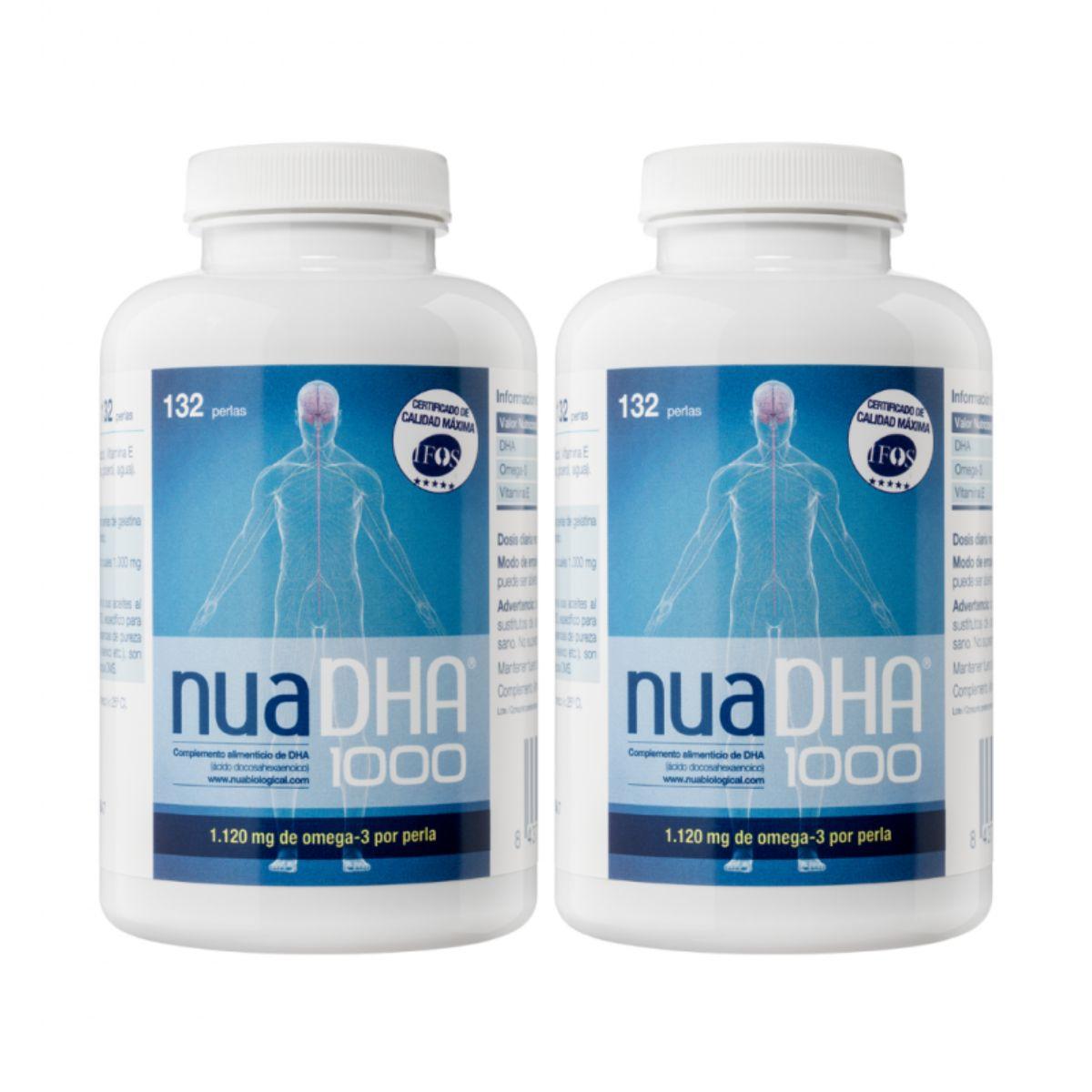 Pack 2x NuaDHA 1000 Laboratorios Nua 132 perlas