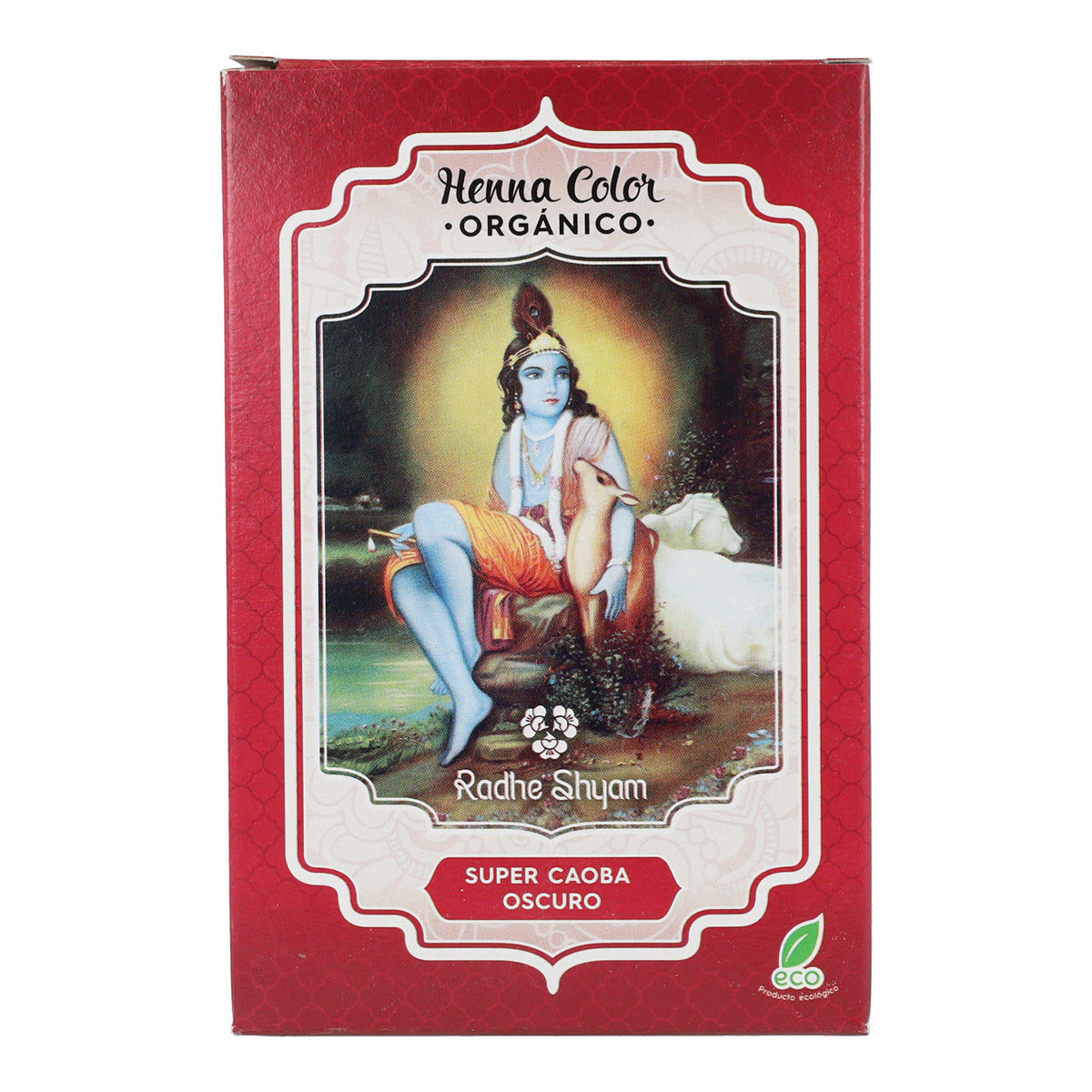 Henna polvo super caoba oscuro Radhe Shyam 100 g