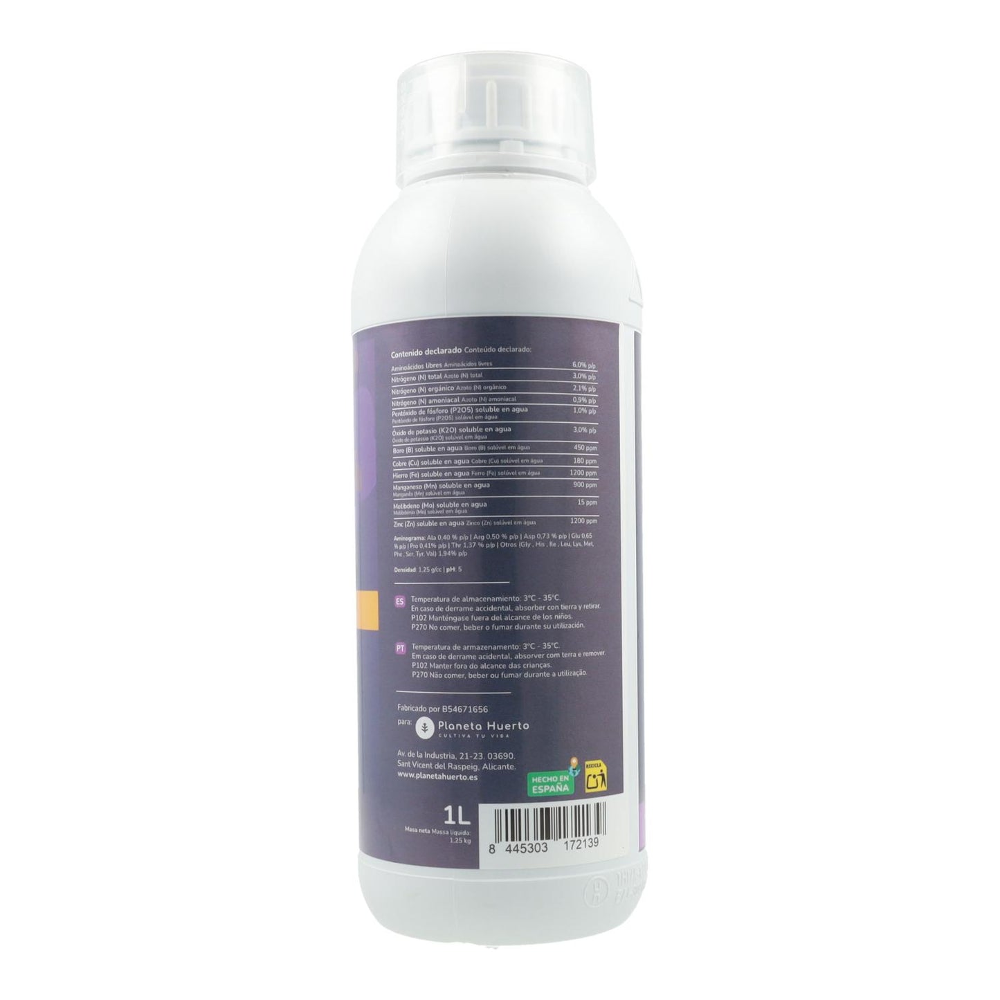 Abono Líquido Orquídeas Planeta Huerto 1 l
