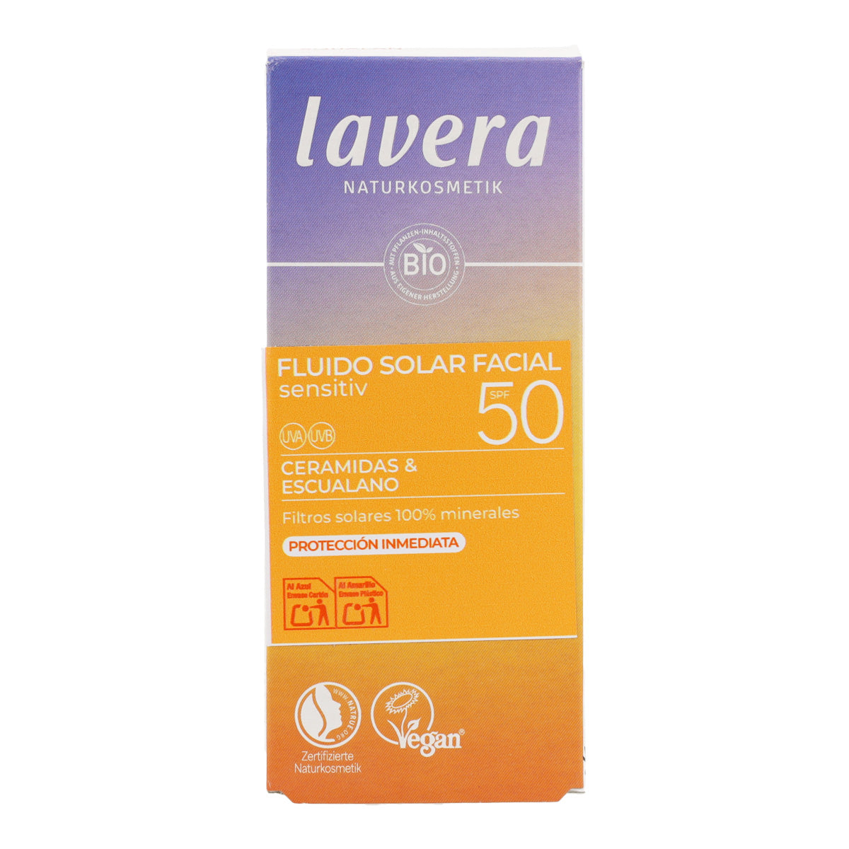 Fluido solare viso SPF50 Lavera 40 ml