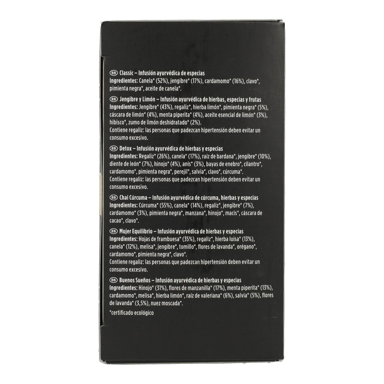 Yogi Tea BIO Selección Ayurvédica 18 bolsitas variadas