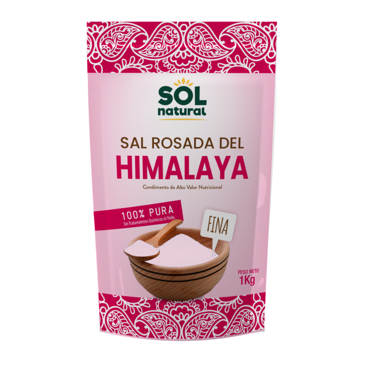 Sale rosa dell'Himalaya fine, Sol Natural 1 kg