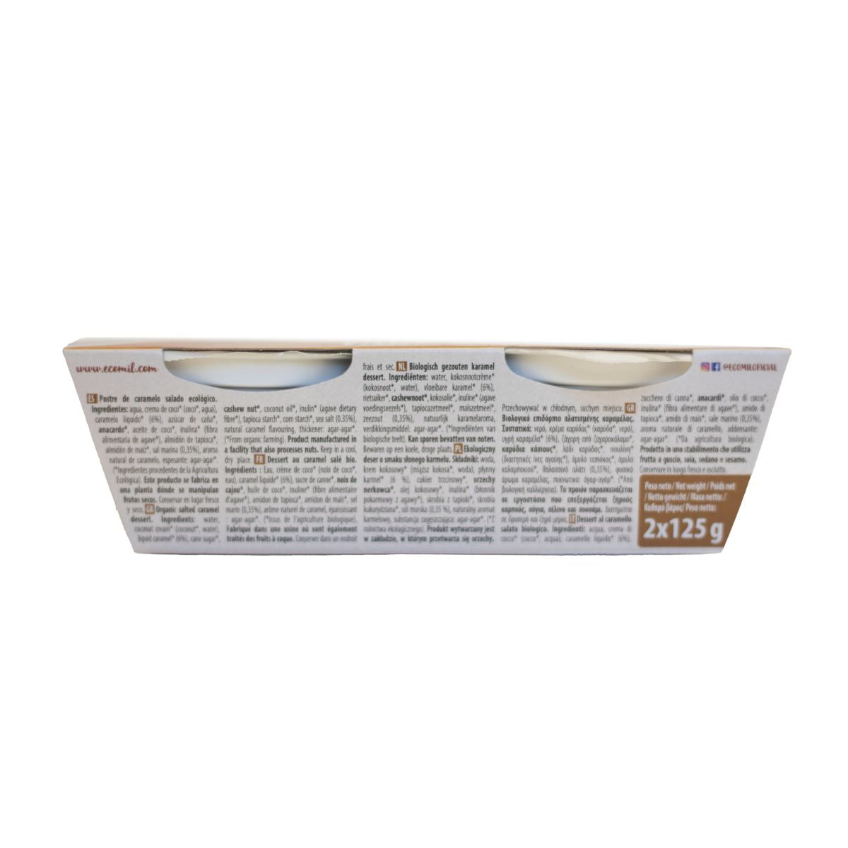 Postre Salted Caramel Bio Ecomil 2 uds de 125 g