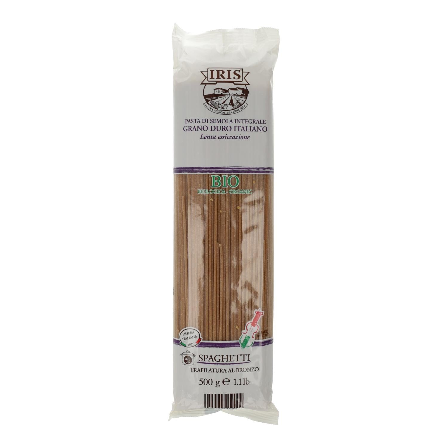 Espagueti de Trigo Integral Bio Iris 500 g