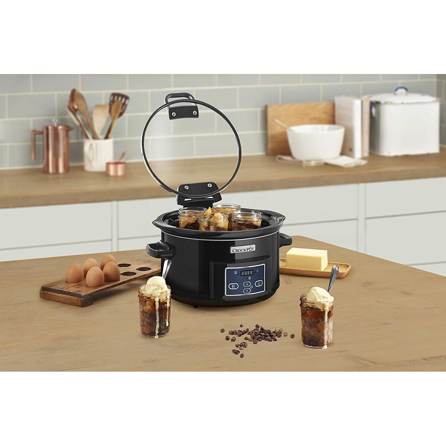 Crockpot olla cocción lenta 4,7 L CSC052X con tapa abatible