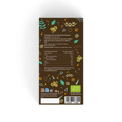 Tableta 100% cacao ECO Planeta Huerto 70 g