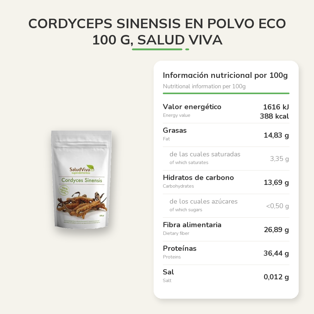 Información nutricional