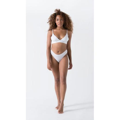 Tanga algodón orgánico blanco Minimalism XXL