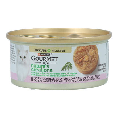 GOURMET Nature's Creations Rico en Láminas de Atún con Gambas en Gelatina 70 g