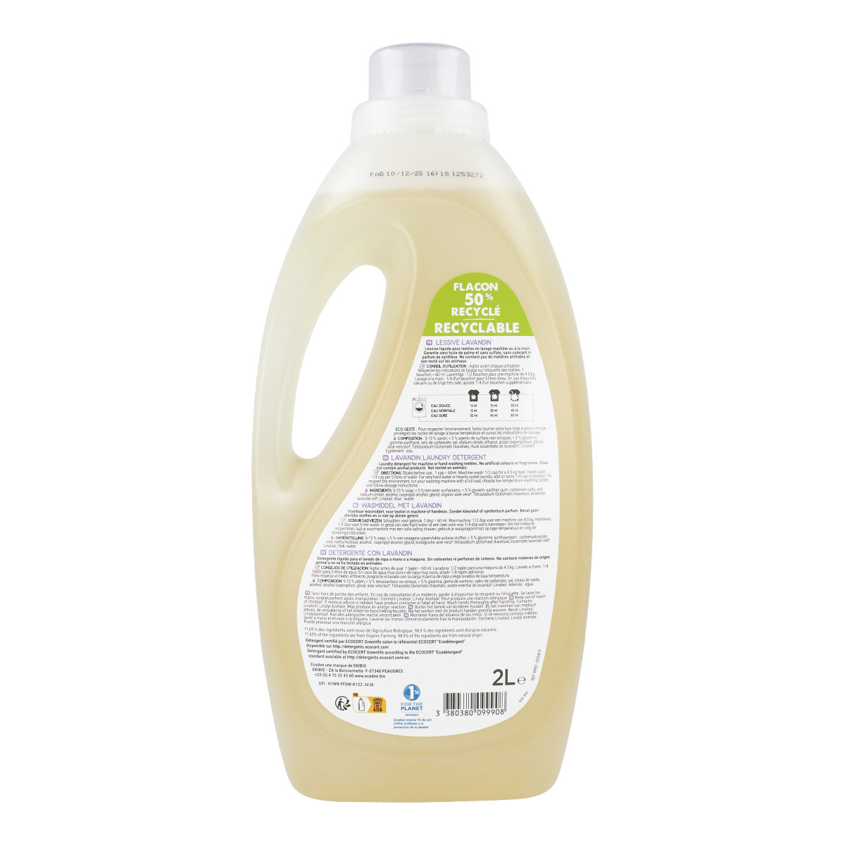 Detergente liquido Lavandín Ecodoo 2 L