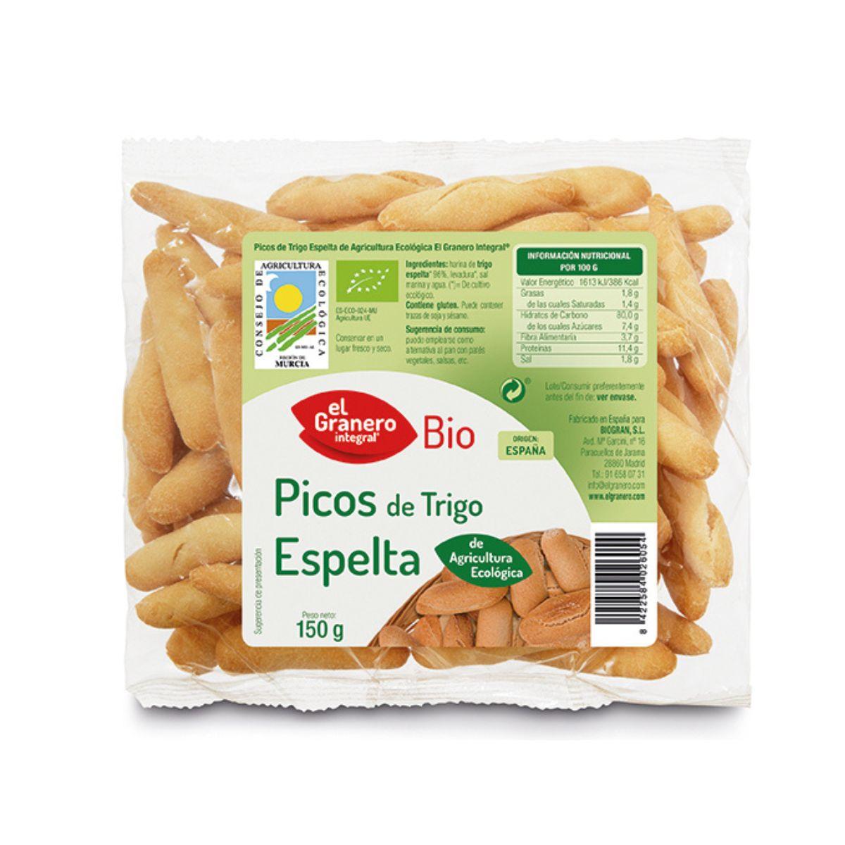 Picos de Trigo Espelta Bio El Granero, 150 g